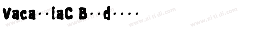 VacansiaC Bold字体转换